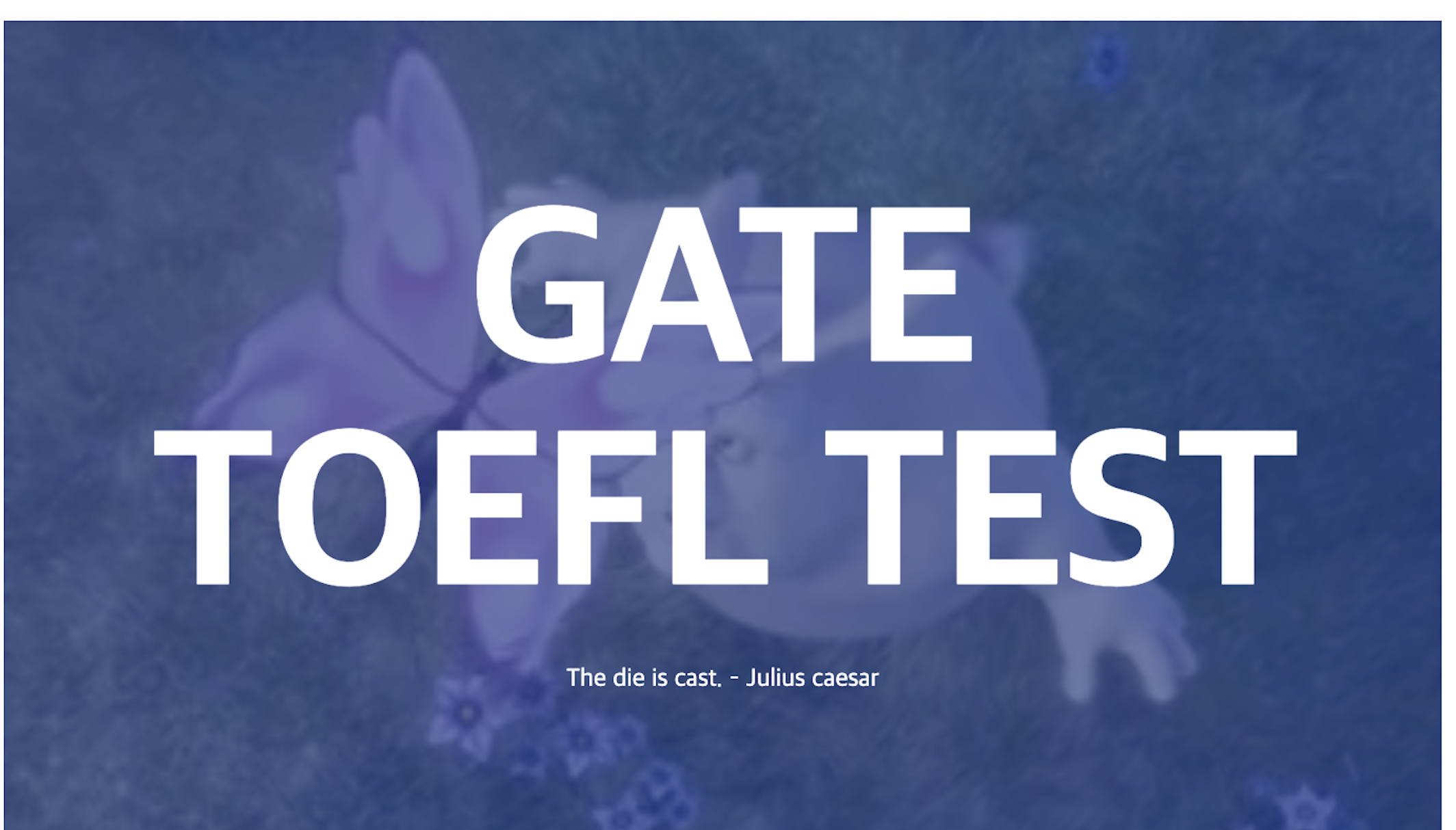 GATE TOEFL